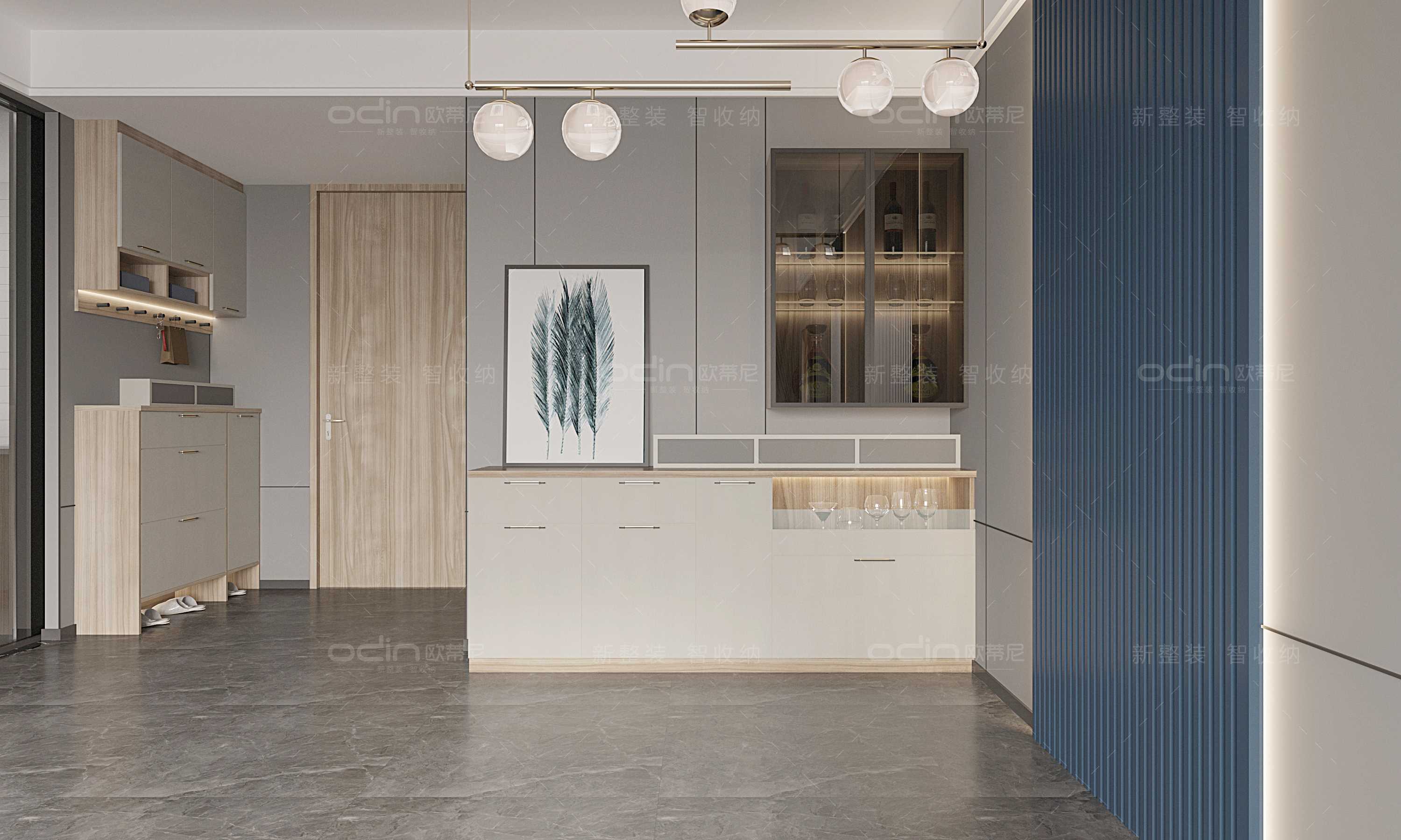 寇時(shí)尚現(xiàn)代裝修風(fēng)格全屋定制酒柜2