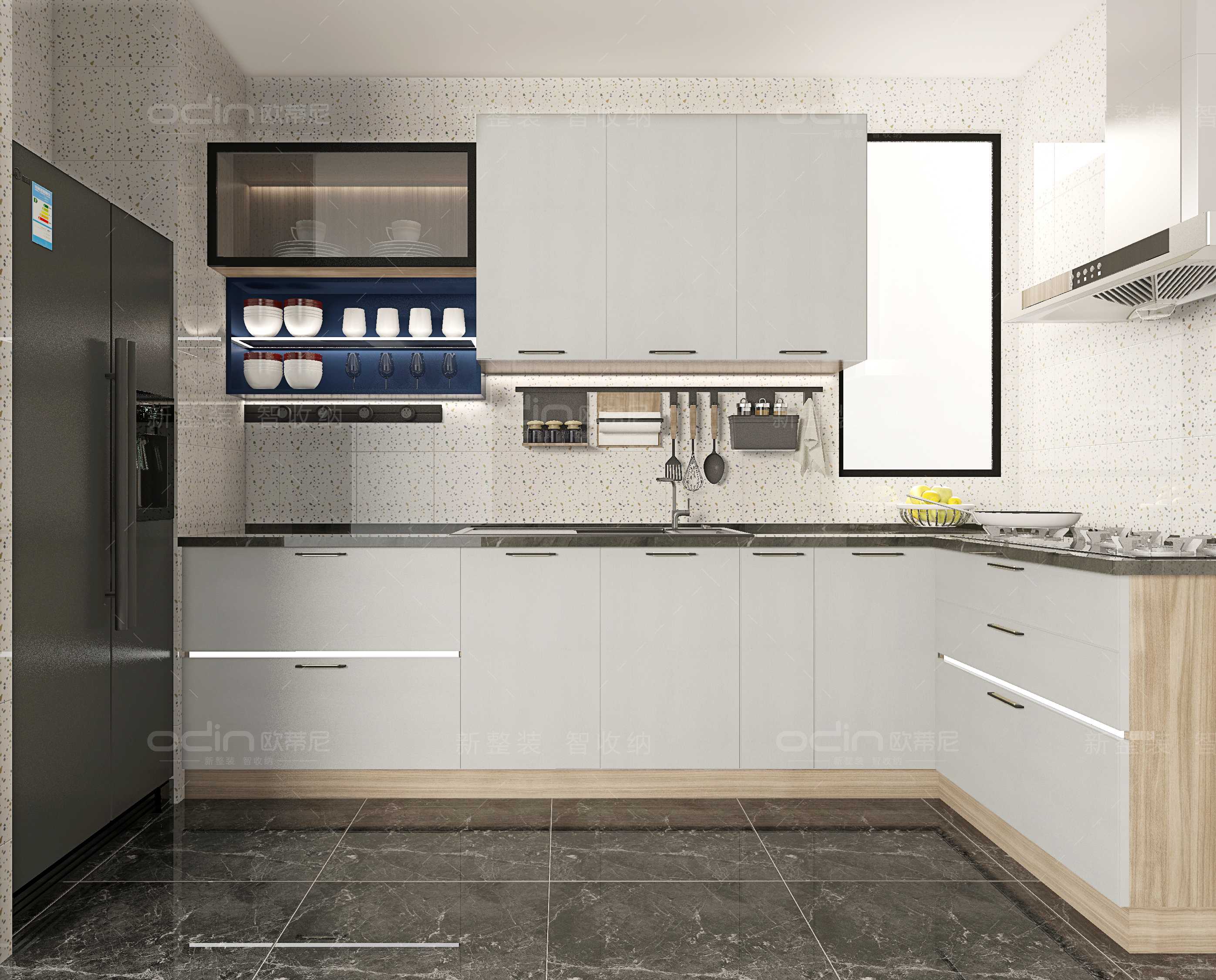 寇時(shí)尚現(xiàn)代裝修風(fēng)格全屋定制櫥柜3