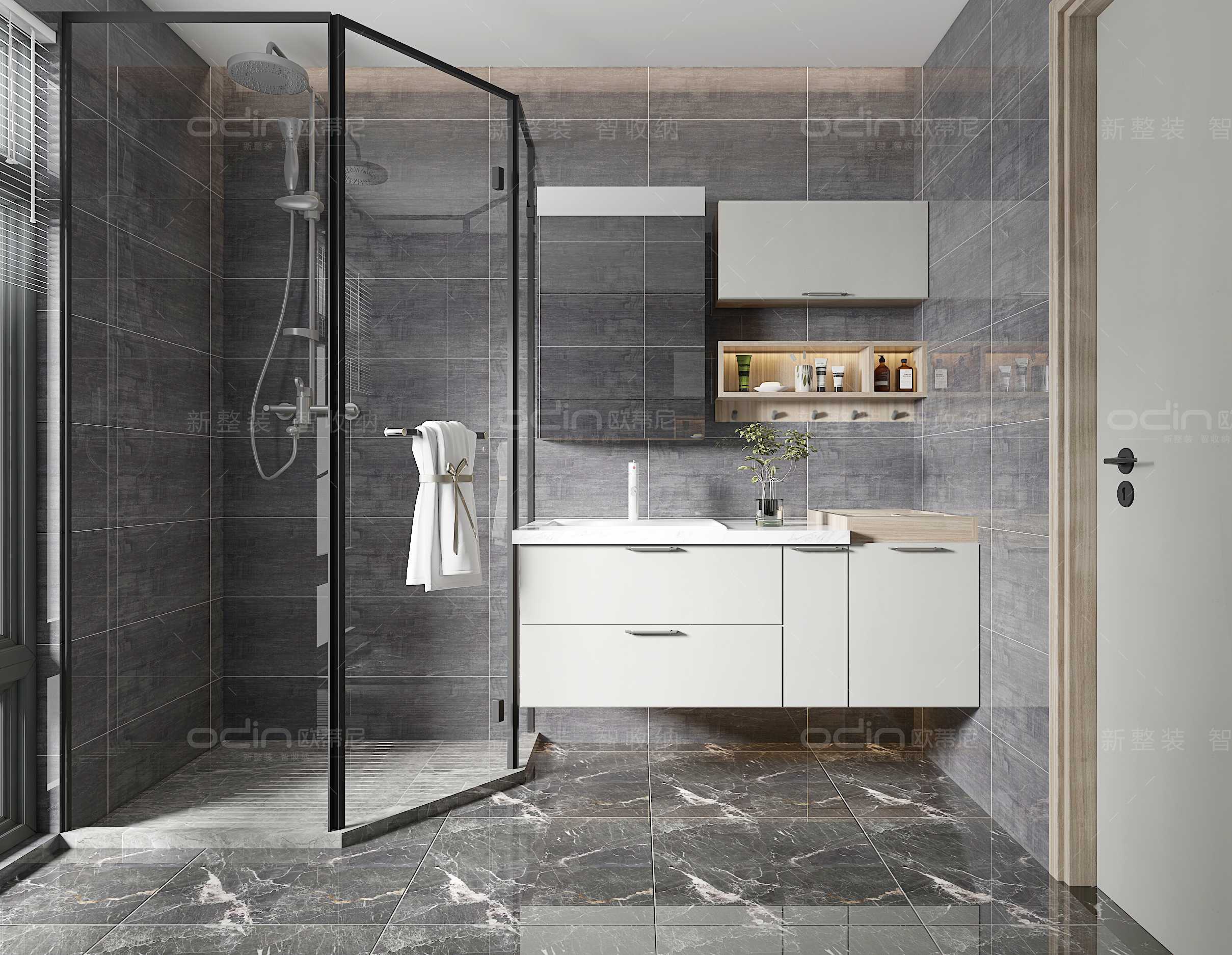 寇時(shí)尚現(xiàn)代裝修風(fēng)格全屋定制浴室柜7