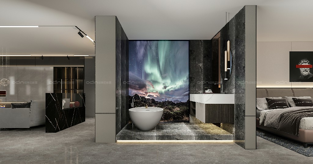 理查德輕奢極簡風(fēng)格裝修效果圖1